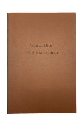 Günter Brus, "Fünf Kratzspuren", 5 Kaltnadelradierungen , 2000/2001