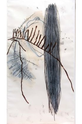 Hanna Hollmann, Iris, 2008, aus der Serie "Neapel/Iris 1-5", 175 x 75 cm