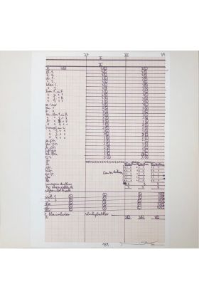 Hermann Nitsch, Original Partitur, 1984