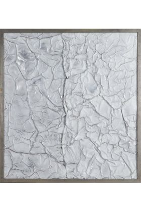 Thelma Herzl, O.T., 1997, Metallfaltung bemalt, 114 x 100 cm