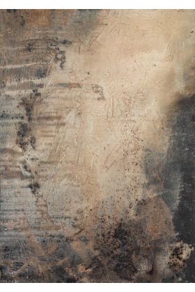 Thelma Herzl, O.T., 2022, Acryl und Bitumen auf Leinwand, 140 x 100 cm