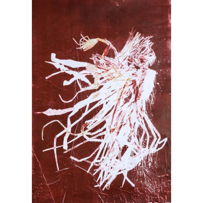 Hanna Hollmann, Papercut, 2018, Monotypie, 75 x 54 cm