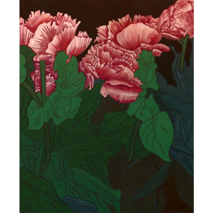 Hubert Schmalix, Flowers, „Peonies, Majestic“, 2011, Öl auf Leinwand, 245 x 200 cm